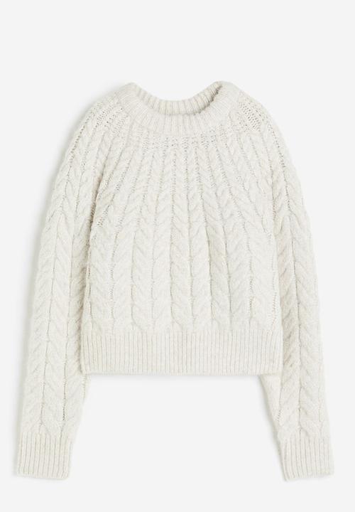 H&M - Cable-knit jumper - cream