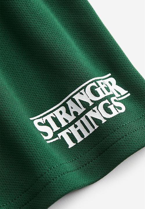 H&M - Printed vest top - dark green stranger things
