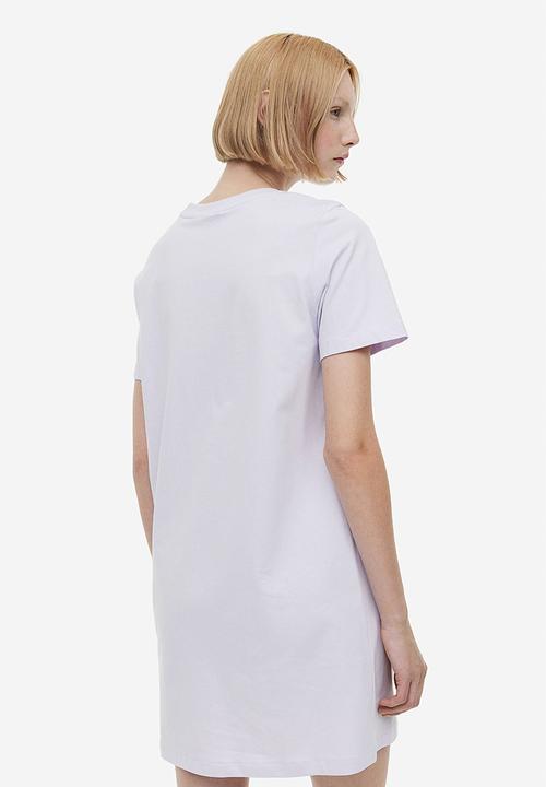 H&M - Cotton t-shirt dress - lilac