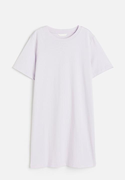 H&M - Cotton t-shirt dress - lilac
