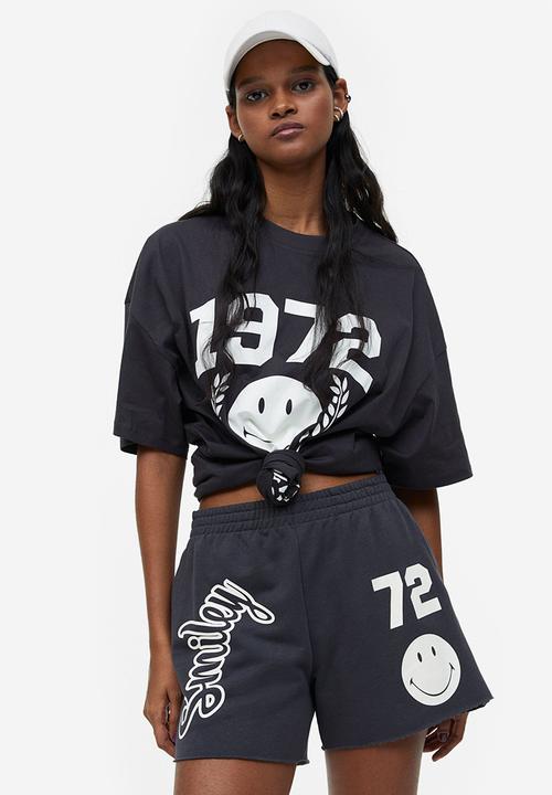H&M - Printed sweat shorts - grey