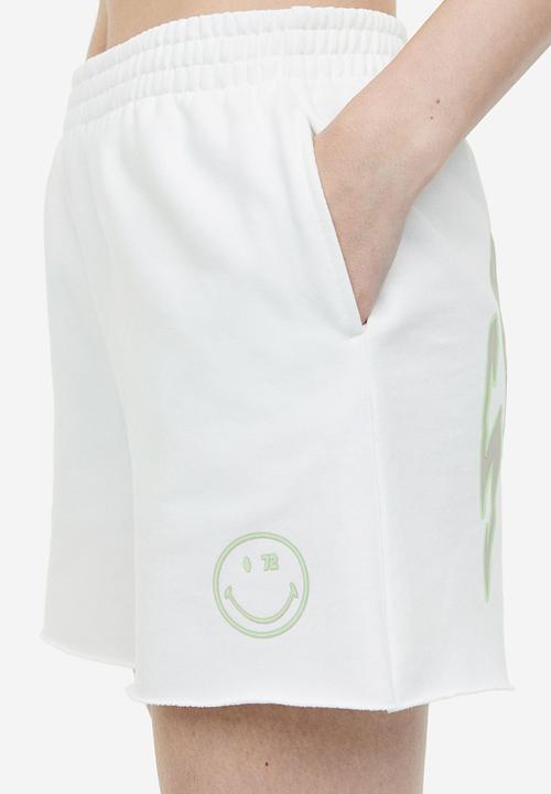 H&M - Printed sweatshorts - white