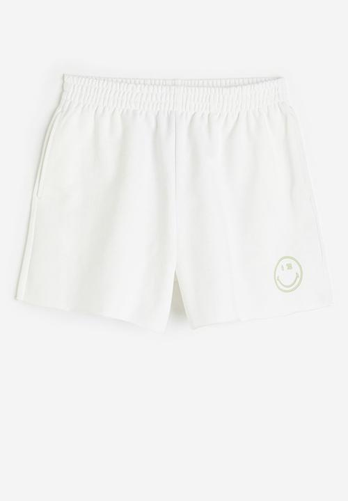 H&M - Printed sweatshorts - white