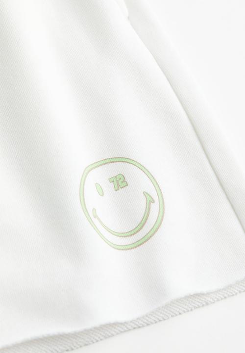 H&M - Printed sweatshorts - white