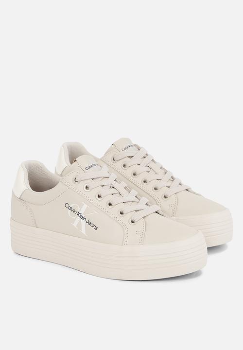 Calvin Klein - Vulc flatform laceup pearl - eggshell/pearlized creamy white