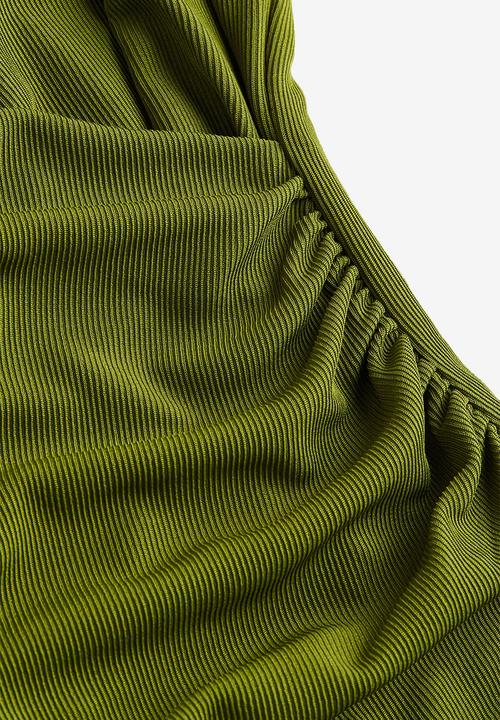 H&M - Draped jersey dress - green