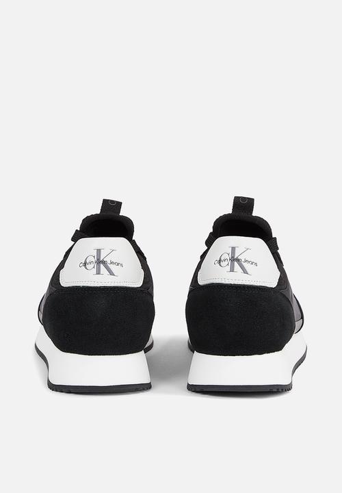 Calvin Klein - Retro runner laceup refl - black/bright white