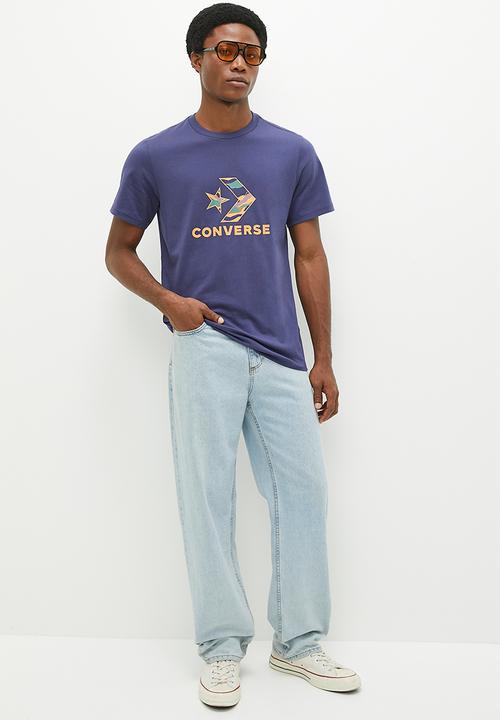 Converse - Winter star chev fill graphic tee - uncharted waters