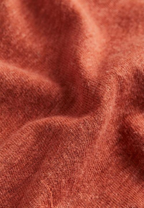 H&M - Linen-blend vest top - brick red