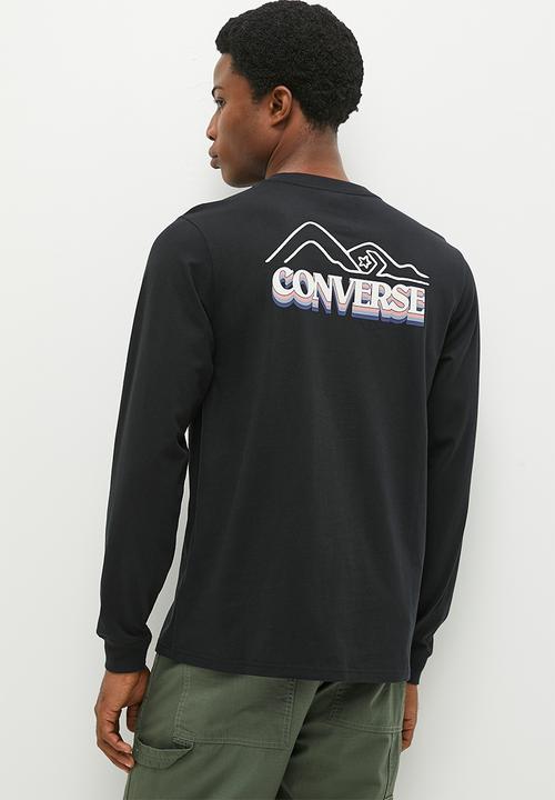 Converse - Cc winter vibes long sleeve graphic tee - converse black