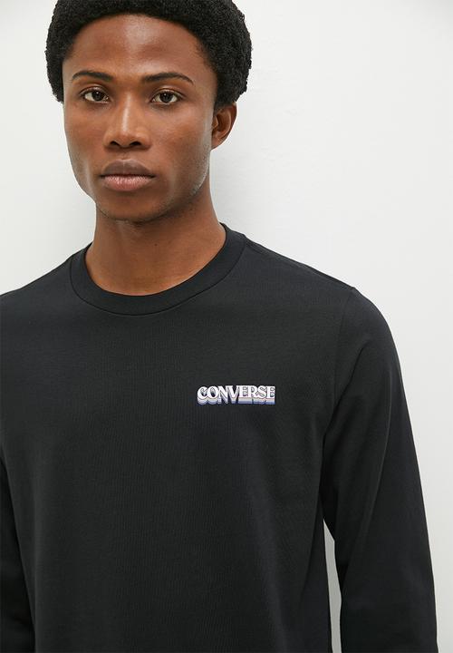 Converse - Cc winter vibes long sleeve graphic tee - converse black