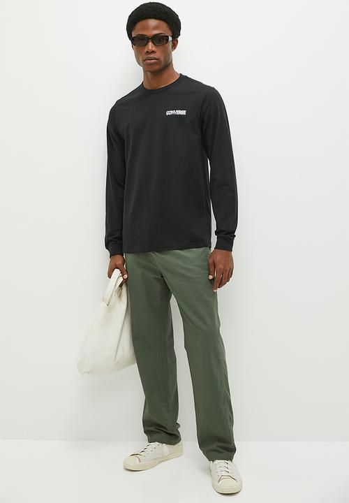 Converse - Cc winter vibes long sleeve graphic tee - converse black