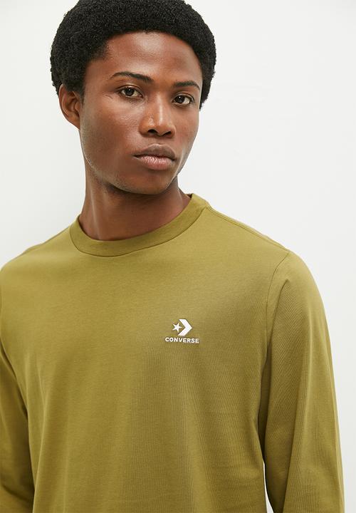 Converse - Converse Go-To Embroidered Star Chevron Long Sleeve Tee - Cosmic Turtle