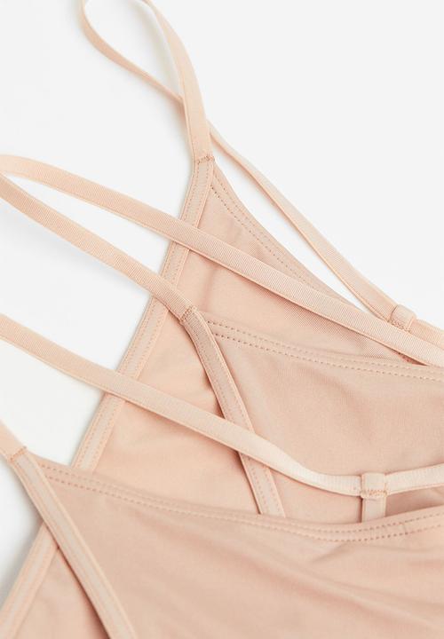 H&M - 3-Pack jersey thong briefs - beige