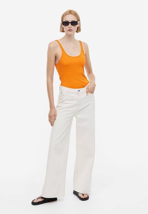 H&M - Ribbed vest top - orange