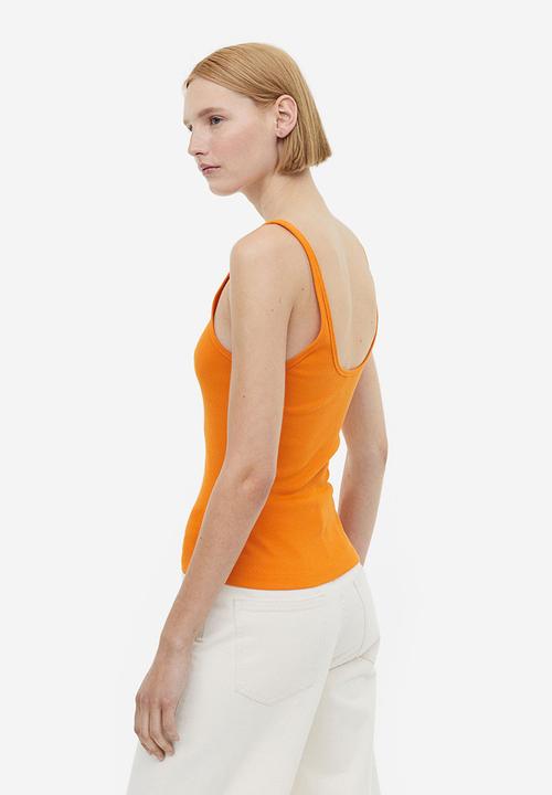 H&M - Ribbed vest top - orange
