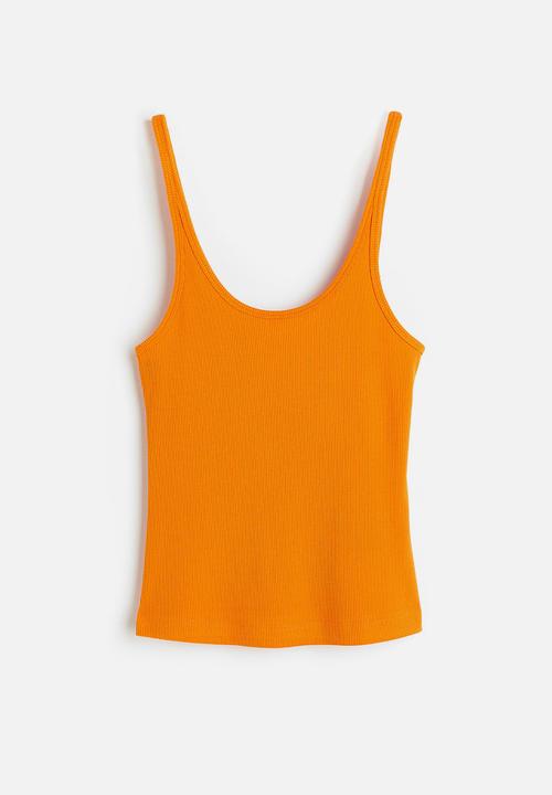 H&M - Ribbed vest top - orange