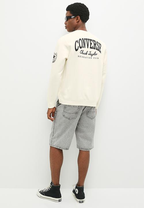 Converse - Chuck retro graphic crew - converse egret