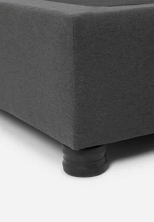 Sixth Floor - Mayfair Upholstered Bed Base - Charcoal