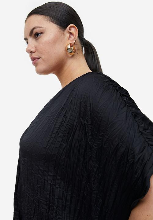 H&M - Pleated tunic dress - black