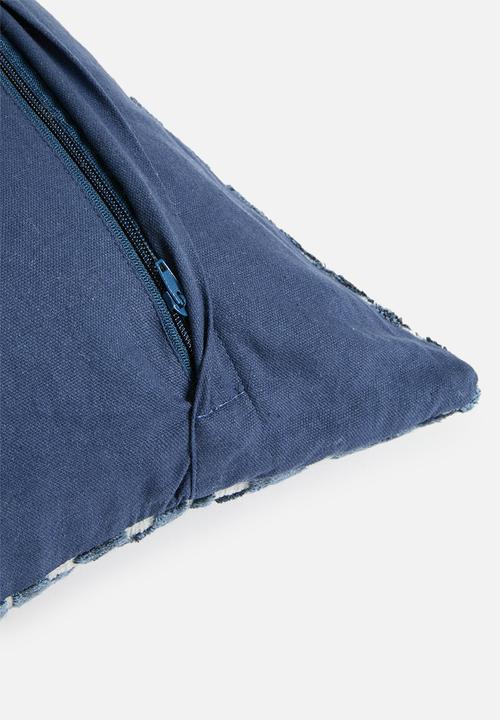 SF Collection - Alvya cushion cover w feather inner- navy blue