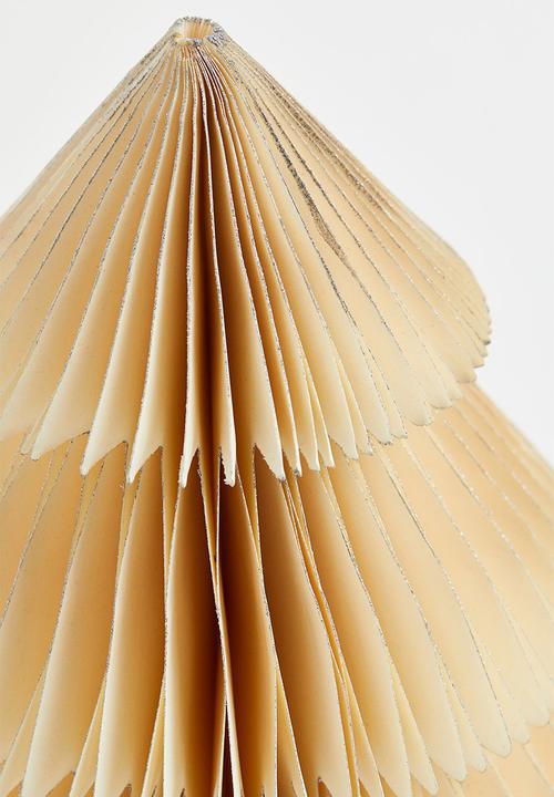 H&M - Paper christmas tree - cream/silver-coloured