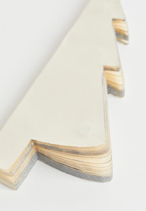 H&M - Paper christmas tree - cream/silver-coloured
