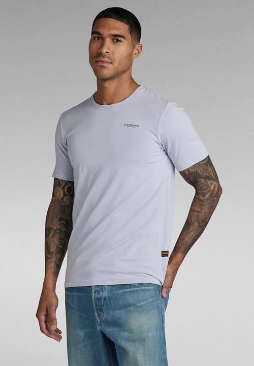 G-STAR - Slim base r t s\s compact stretch jersey o - icelandic blue