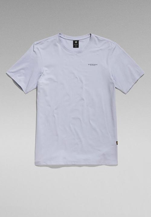G-STAR - Slim base r t s\s compact stretch jersey o - icelandic blue