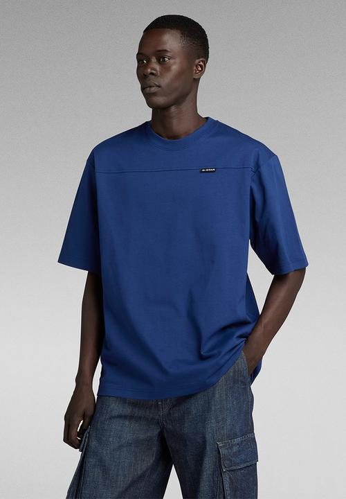 G-STAR - Boxy base 2.0 r t dry jersey o - ballpen blue
