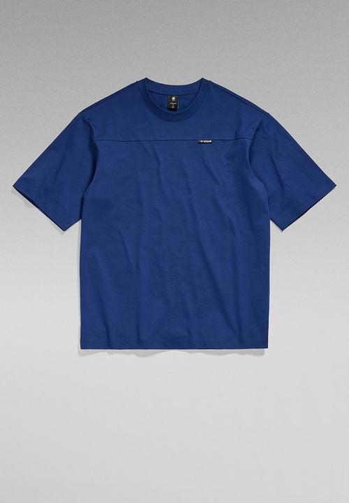 G-STAR - Boxy base 2.0 r t dry jersey o - ballpen blue