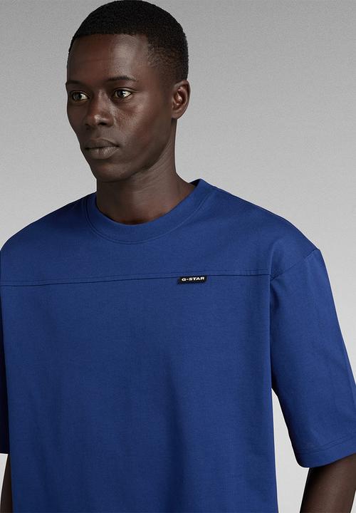 G-STAR - Boxy base 2.0 r t dry jersey o - ballpen blue