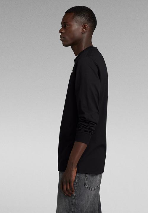 G-STAR - Old school chest gr r t l\s dry jersey o - dark black