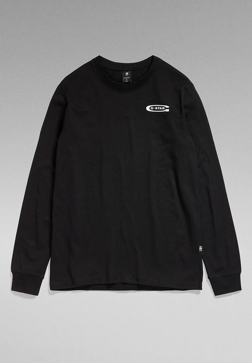 G-STAR - Old school chest gr r t l\s dry jersey o - dark black
