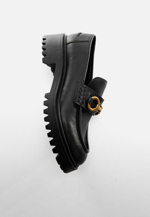 MANGO - Chus chunky loafer - black
