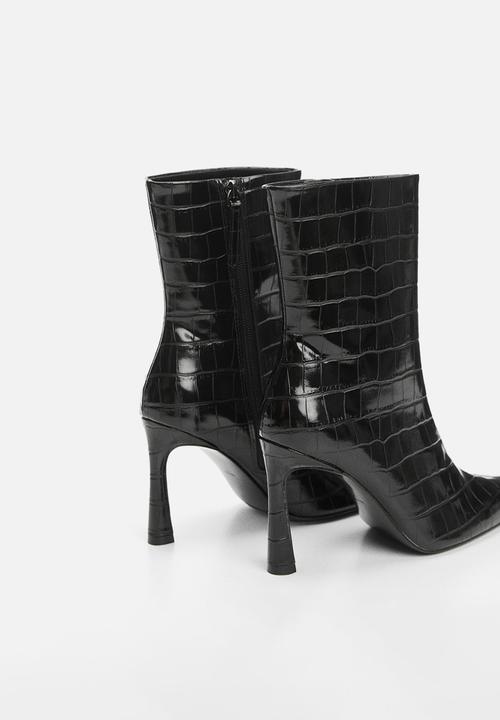 MANGO - Moderat ankle boot - black