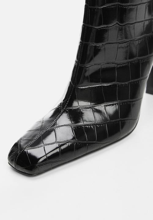 MANGO - Moderat ankle boot - black
