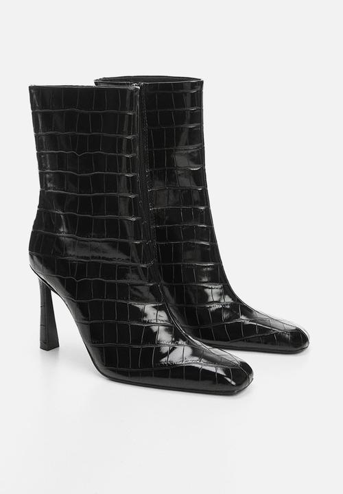 MANGO - Moderat ankle boot - black