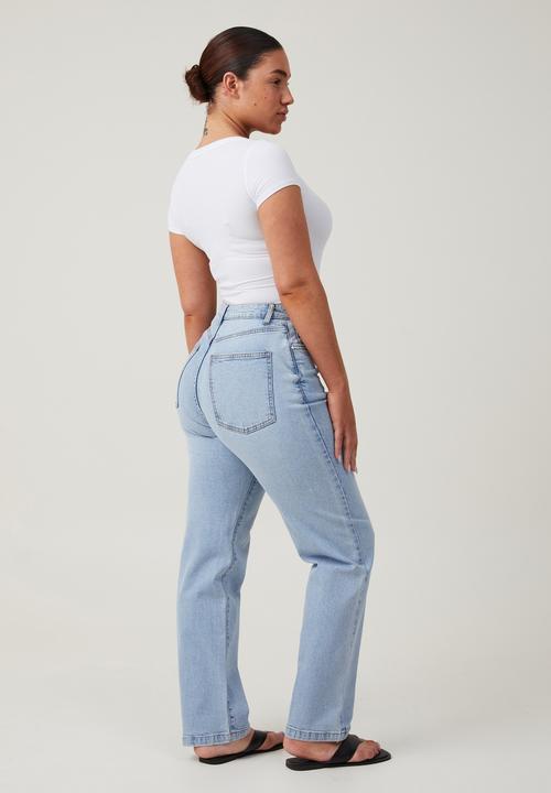 Cotton On - Plus Curvy Stretch Straight Jean - Bondi Blue