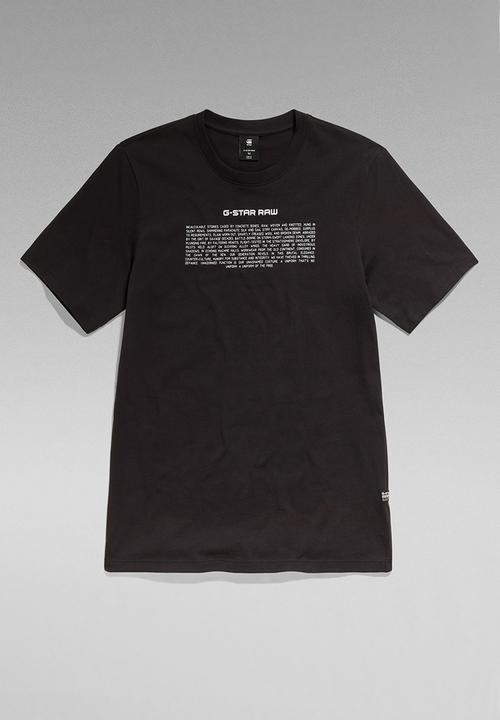 G-STAR - Poem slim r t compact jersey o - dark black