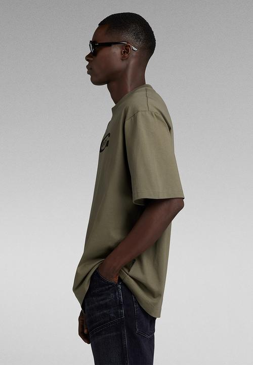 G-STAR - Old school logo boxy r t dry jersey o - turf