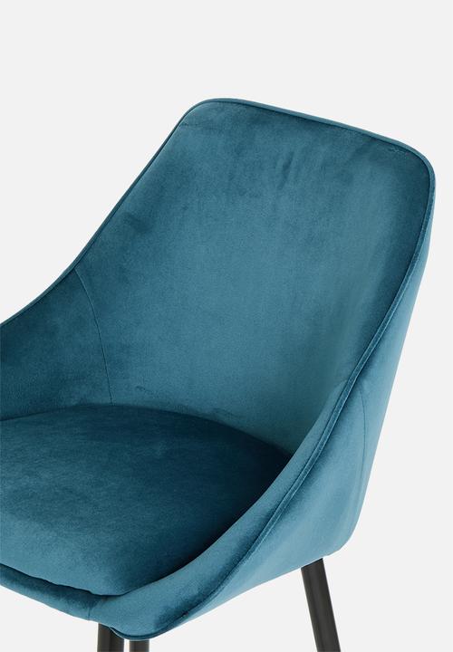 Sixth Floor - Zakary bar chair - blue