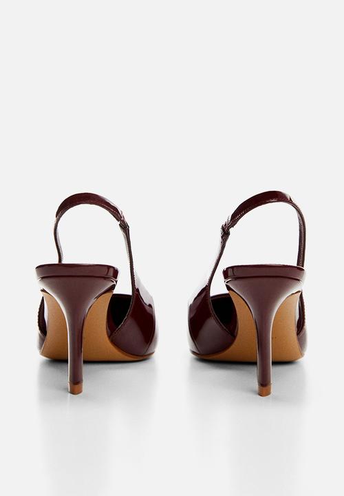 MANGO - Son slingback court - dark red