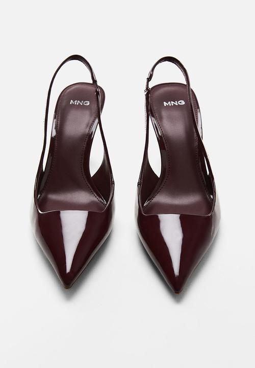MANGO - Son slingback court - dark red
