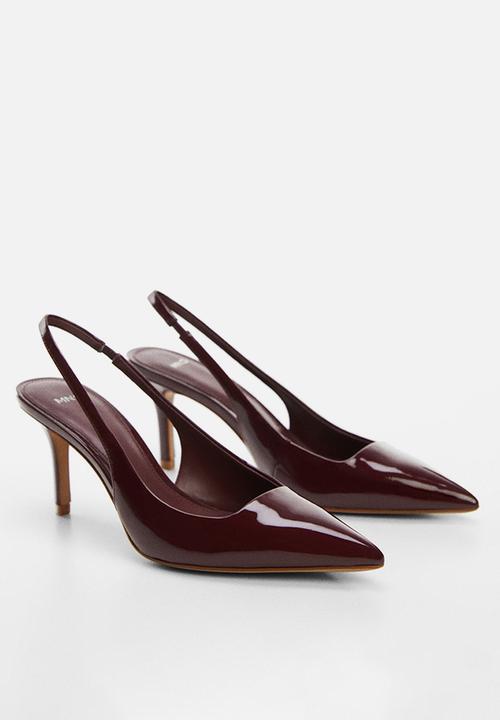 MANGO - Son slingback court - dark red