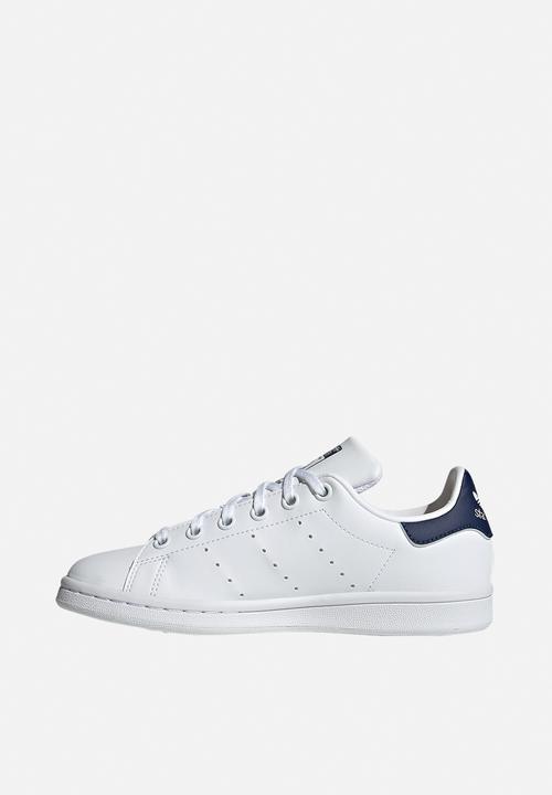 adidas Originals - Stan smith j - cloud white/cloud white/dark blue