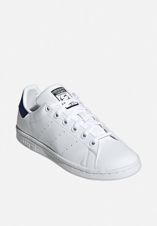 adidas Originals - Stan smith j - cloud white/cloud white/dark blue