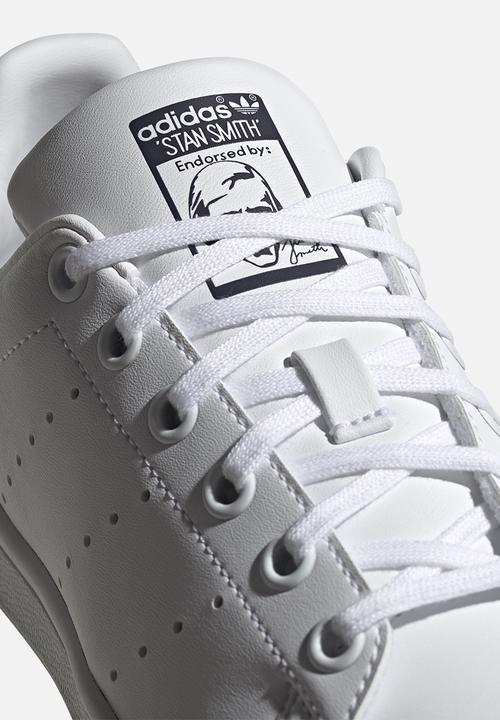 adidas Originals - Stan smith j - cloud white/cloud white/dark blue