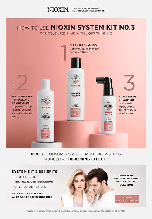 NIOXIN - System3 Trial Kit - 350ml