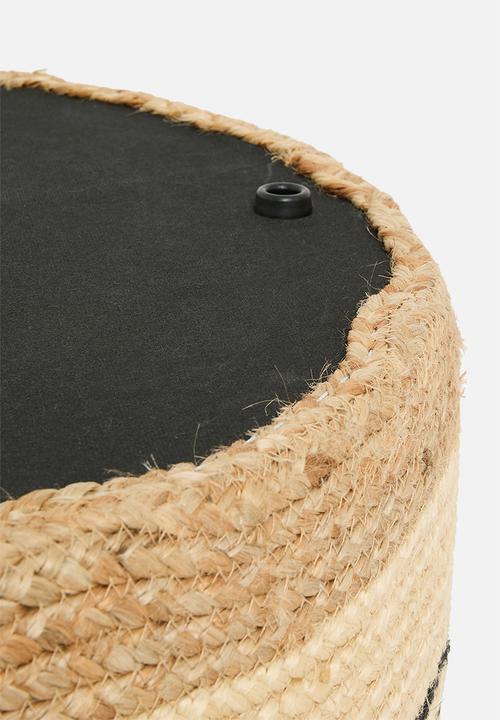 Sixth Floor - Jace Jute Ottoman - natural